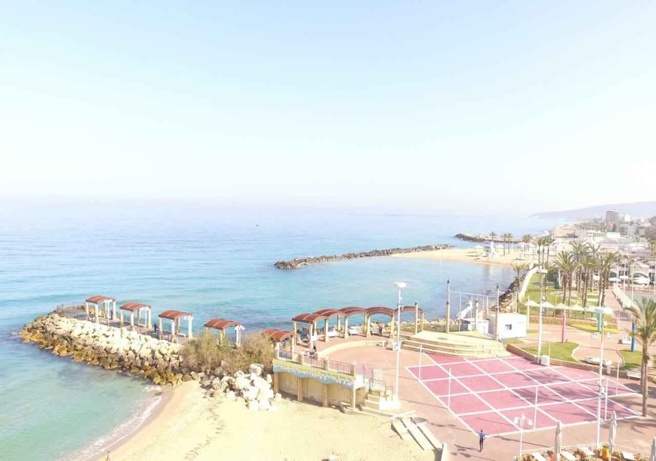 Ferienwohnung Ha-Aliya Sea View Naharija Exterior foto